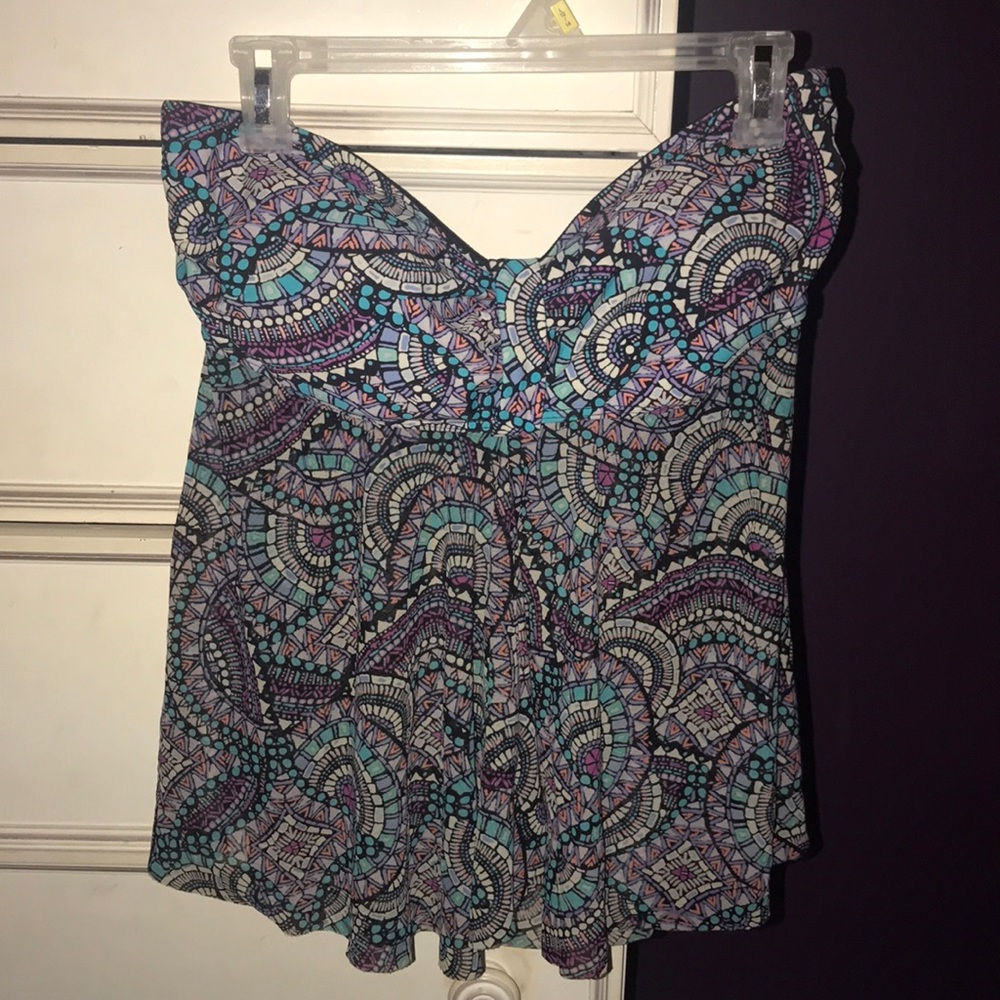 18W strapless bathing suit top